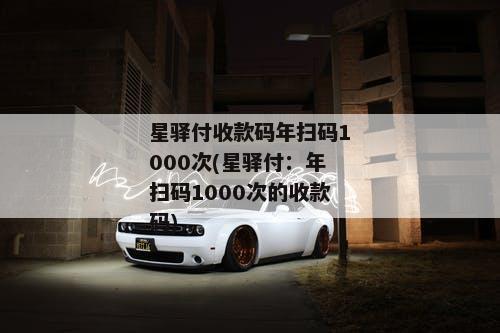 星驿付收款码年扫码1000次(星驿付：年扫码1000次的收款码)