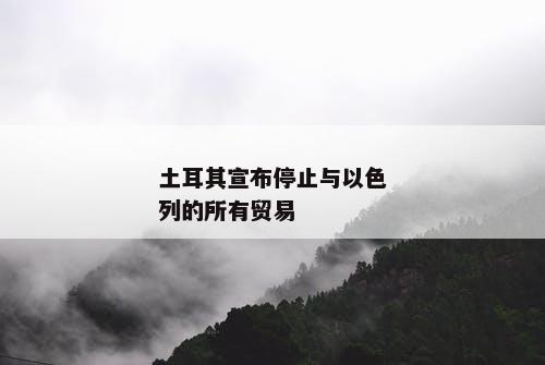 土耳其宣布停止与以色列的所有贸易