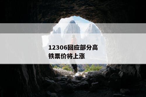 12306回应部分高铁票价将上涨